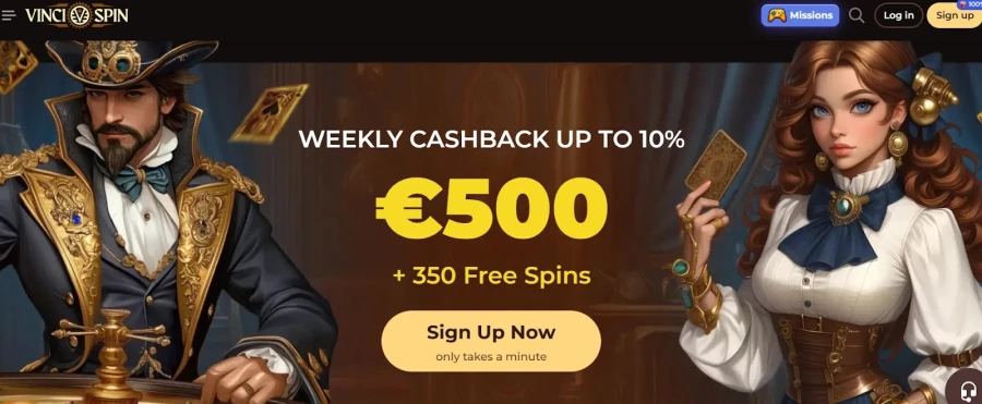 Vinci Spin Casino Instrukcja